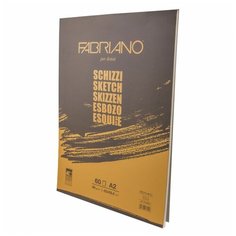 Блокнот 60 листов SCHIZZI, А2 (420х594 мм), 90 гр/м2, целюлоза, склейка 1 сторона, артикул 57742594 Fabriano