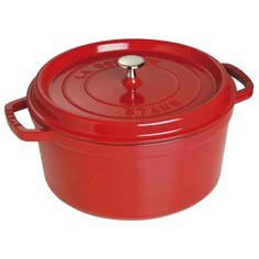 Кокот Staub круглый, 30 см, 8,35 л, вишневый 1103006