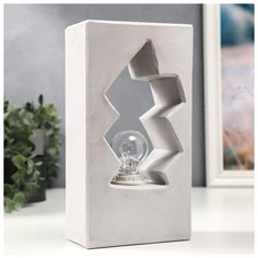 Лампа настольная Risalux E14, 40 Вт, серый, 13*7,5*24,5 см