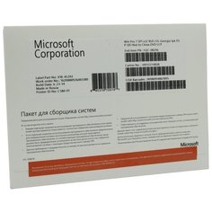 Microsoft Windows 7 Professional 32-bit для сборщиков систем, лицензия и носитель, русский, пользователей: 1, устройств: 1, кол-во лицензий: 1, срок действия: бессрочная, DVD