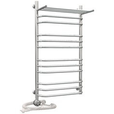 Электрический полотенцесушитель Роснерж Трапеция L208110 100x40 с полкой групповой, ЛЕВЫЙ ТЭН