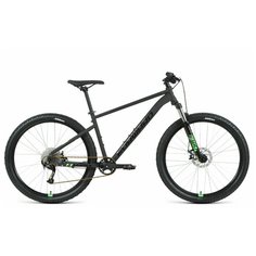 Горный велосипед FORWARD Sporting 27.5 XX (2021)(19 / черно-матовый-ярко-зеленый/19)