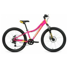 Велосипед FORWARD Jade 24 2.0 Disc (2021) 12 / розовый-золотой 12 ростовка