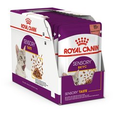 Влажный корм для кошек Royal Canin Sensory Taste стимулирующий вкусовые рецепторы 12 уп. х 85 г (кусочки в соусе)