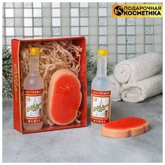 Чистое счастье Набор "С Новым годом" мыло водка, мыло бутерброд