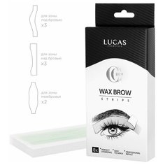 Набор восковых полосок для коррекции бровей CC Brow - Wax Brow Strips, 8 шт Lucas Cosmetics