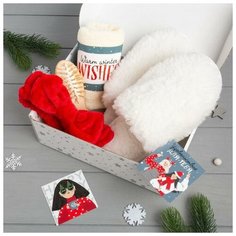 Этель Набор подарочный "Warm winter wishes" полотенце и акс