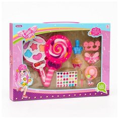 Набор косметики для девочки "Леденец", 1 слой + косметичка Сима ленд