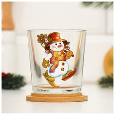 Дарим Красиво Стакан низкий "Happy New Year" 250 мл, микс