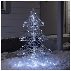 Luazon Lighting Фигура светодиодная "Кружевная елка" 90х65 см, 100 LED, 31V, белый