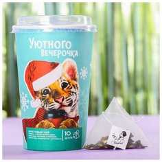 Фабрика счастья Фруктовый чай в пирамидках «Уютного вечерочка», 10 шт. х 35 г