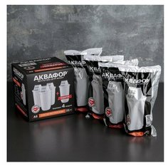 Комплект картриджей Аквафор А6 из 4- х штук, для кувшинов Аквафор