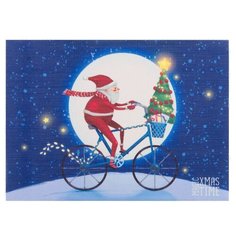 Салфетка Доляна XMAS 4615768, 40х29 см, синий