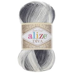 Пряжа ALIZE Diva batik 100гр. 350м. (100% микрофибра) ТУ (1900 секционный) 5 шт