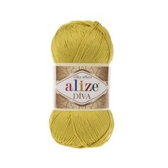 Пряжа ALIZE Diva 100гр. 350м. (100% микрофибра) ТУ (109 лайм) 5 шт