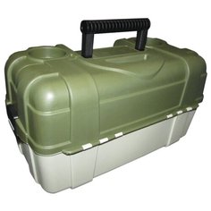 Ящик для рыбалки Salmo 2706 49х27х25 см болотный/бежевый