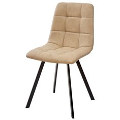 Комплект стульев M CITY Chilli Square, металл/искусственная кожа, 4 шт., цвет: бежевый винтаж/черный