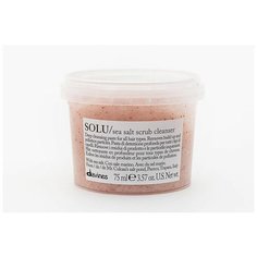 Davines Solu Sea Salt Scrub Cleanser - Очищающая паста- скраб с морской солью для всех типов волос 75 мл