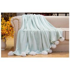 Плед Sofi de Marko Fluffy ball (изумруд) 160х220