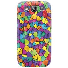 Cиликоновый чехол на Samsung Galaxy S3 / Самсунг С3 с принтом "Яркая мозаика" Gosso