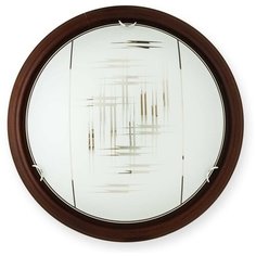 Настенно-потолочный светильник Toplight Zier TL9153Y-02PO, E27, 120 Вт, кол-во ламп: 2 шт., цвет арматуры: коричневый, цвет плафона: белый