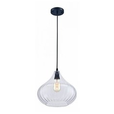 Потолочный светильник Lucia Tucci Ashanti 1256.1, E27, 40 Вт, кол-во ламп: 1 шт., цвет арматуры: черный, цвет плафона: бесцветный