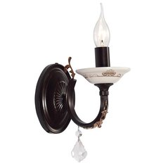 Настенный светильник Lucia Tucci Messina W143.1 brown, E14, 60 Вт, кол-во ламп: 1 шт., цвет арматуры: белый