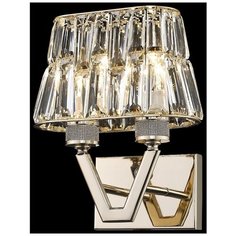 Настенный светильник Wertmark Viola WE152.02.301, E14, 80 Вт, кол-во ламп: 2 шт., цвет арматуры: золотой