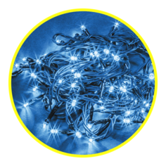 Гирлянда Navigator NGF-S01-100, 1150 см, 100 ламп, синий/зеленый провод