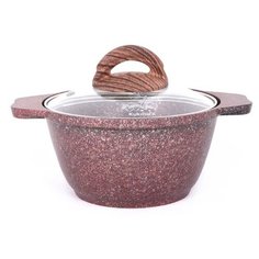 Кастрюля Kukmara Granit ultra, 1 л, red