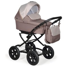 Коляска CHARLOTTE 18 Classic 12" (Indigo) (Cr 31 (бежевый+св.бежевый))