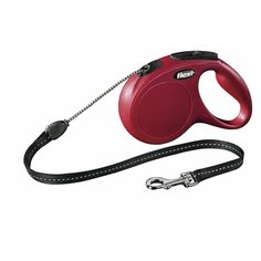Поводок-рулетка для собак Flexi Classic M красный 5 м