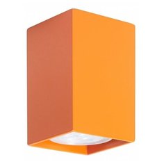 Спот TopDecor Tubo6 SQ P1 17, кол-во ламп: 1 шт., цвет арматуры: оранжевый, цвет плафона: оранжевый