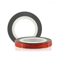 RUNAIL RuNail, лента для дизайна ногтей (красная), 20 м