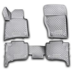 Коврики 3D в салон VW Touareg II 2010-2015, 2015-03/2018, 2-х зонный климат-контроль, 4 шт. (полиуретан) Element