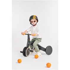 50019, Беговел-трансформер Happy Baby TRIPLE, от 2 лет, беговел и трёхколесный велосипед, набор наклеек, black