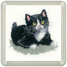 Набор для вышивания Heritage CFBW1259A Чёрно- белый котёнок