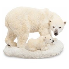 Статуэтка Белый медведь с детенышем WS-706 113-903014 Veronese