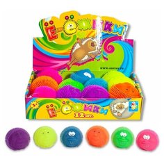 1TOY Ё-Ёжики, забавная рожица 8 cм со светом в д/б (12 шт.)