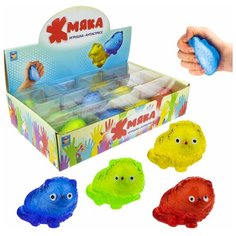 1toy Жмяка липучая котенок, в коробке , 7,5 см