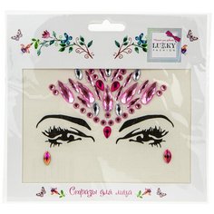 Стразы для лица Lukky Fashion Розовая роза Т20922