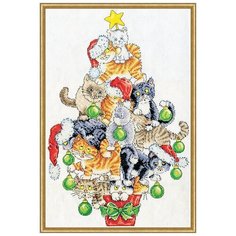 Набор для вышивания Design Works 3419 Рождественская елка из кошек