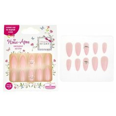 Lukky Нэйл- Арт Набор #28 Crystal Flower 10 накладных ногтей на клеевой основе