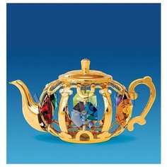 Фигурка Чайник с цв. кр. (Юнион) AR-3279/ 1 113-60191 Crystal Temptations