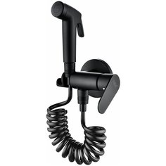 Смеситель с гигиеническим душем встраиваемый черный матовый (DA1394585) DK