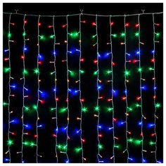 Гирлянда Sh Lights Занавес LDCL544C-M, 220 х 150 см, 544 ламп, разноцветные диоды/прозрачный провод