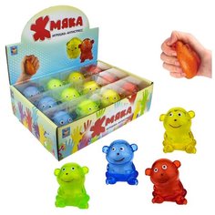 Игрушка-антистресс 1Toy Жмяка, липучая, Обезьяна, в коробке, 9 см