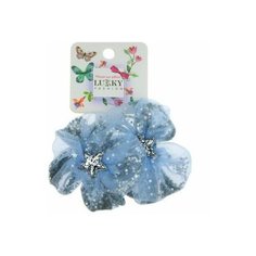 Lukky Fashion резинки для волос бантик с блестками, серебрянный