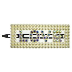 Заколка-автомат Lukky Love белый