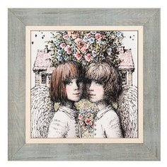 Панно керамическое Любящие сердца 15х15 ANG-1358 113-505059 Artangels